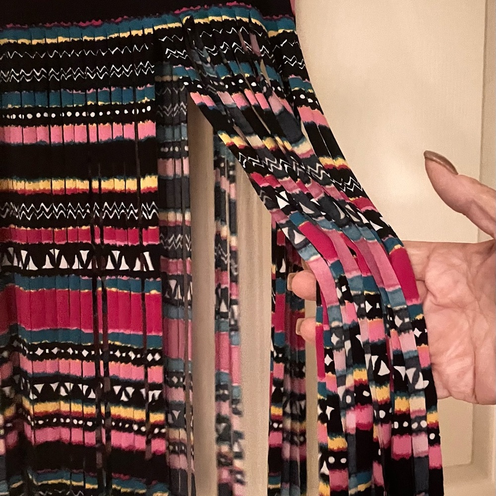 NWT Crop top with 18” fringes.
